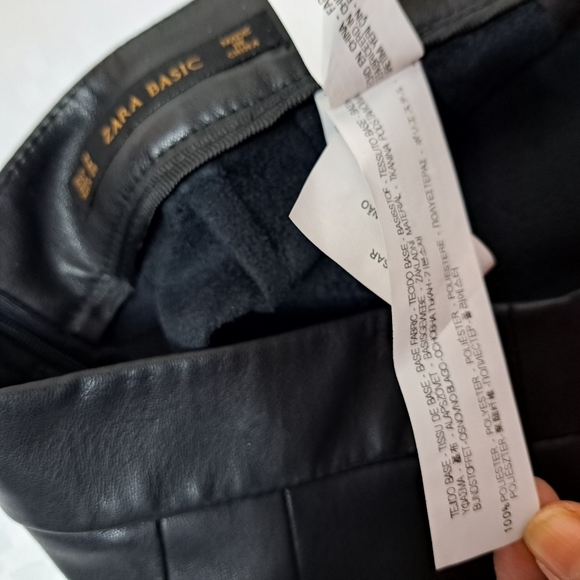 ZARA Faux Leather Pencil Skirt - Picture 10 of 13